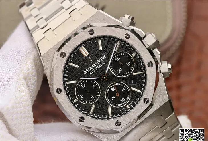 Audemars Piguet Royal Oak Chronograph 26320ST.OO.1220ST.01 OM Factory 1:1 Best Edition Replica Watch Black Dial